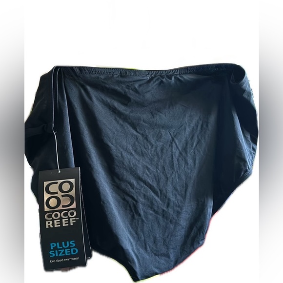 NWTS-Coco Reefs Black Plus Size Swim Suit Bottom size 3X - Picture 3 of 9